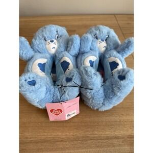 Forever 21 x Care Bears Grumpy Bear Plush Slippers Blue – Size M New with Tags